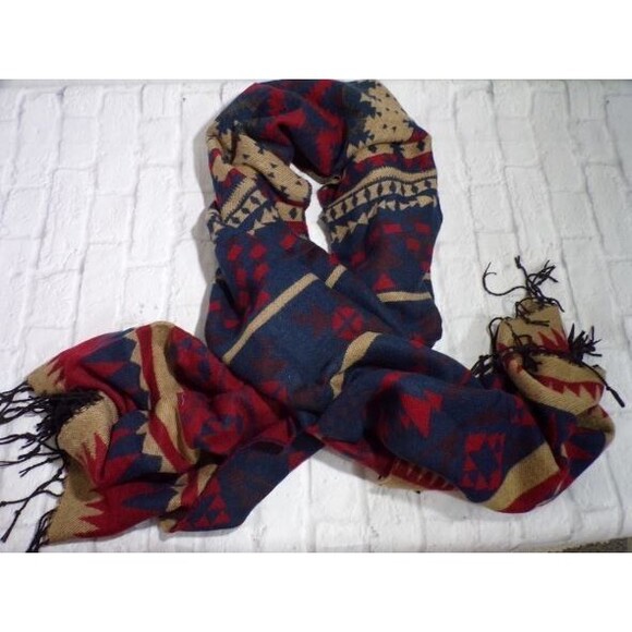 Faded Glory Oversized Scarf Shawl Size 27 x 76 Multi-color Southwestern NWT - Picture 1 of 4
